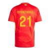 Original Fußballtrikot Spanien Mikel Oyarzabal 21 Heimtrikot EURO 2024 Für Herren